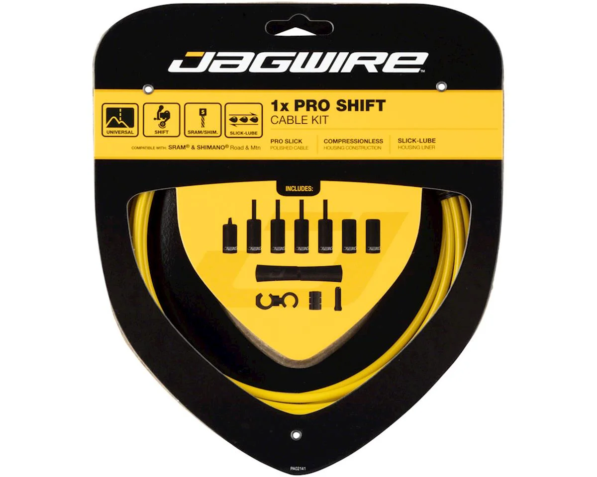 Jagwire 1x Pro Shift Kit (Yellow) (For Shimano/SRAM) (Mountain & Road) (1.1mm) (2800mm)